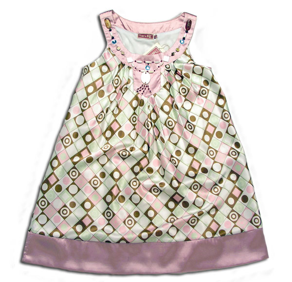 【子供服】虹の旅　貝殻の飾りが素敵ワンピースドレス（濠Me）<BR>